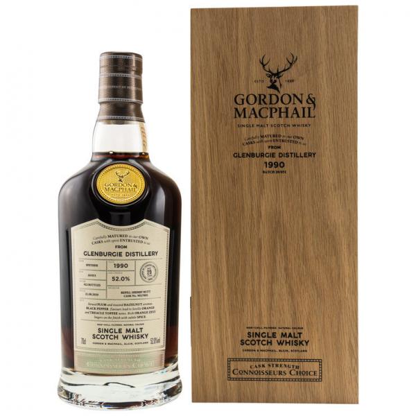 Glenburgie 29 Jahre 1990-2020 Connoisseurs Choice Gordon & Macphail 52,0% vol. 0,7l Glenburgie 29 Jahre 1990-2020 Connoisseurs Choice Gordon & Macphail 52,0% vol. 0,7l